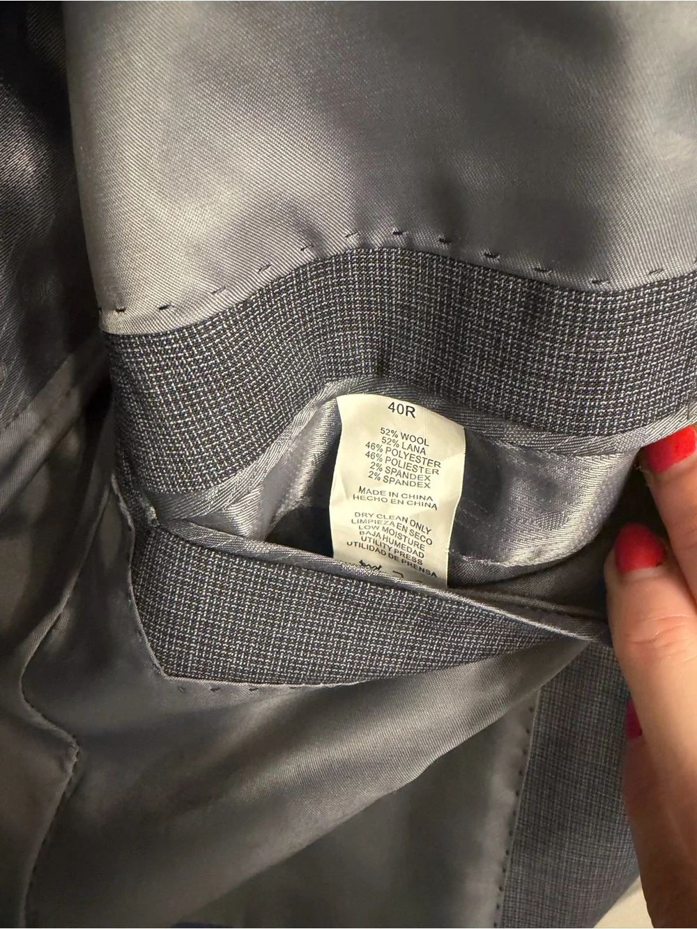 Perry Ellis Gray Two-Piece Men's Suit